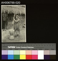 藏品(日治台灣所見拿著杵的蕃婦明信片)的圖片